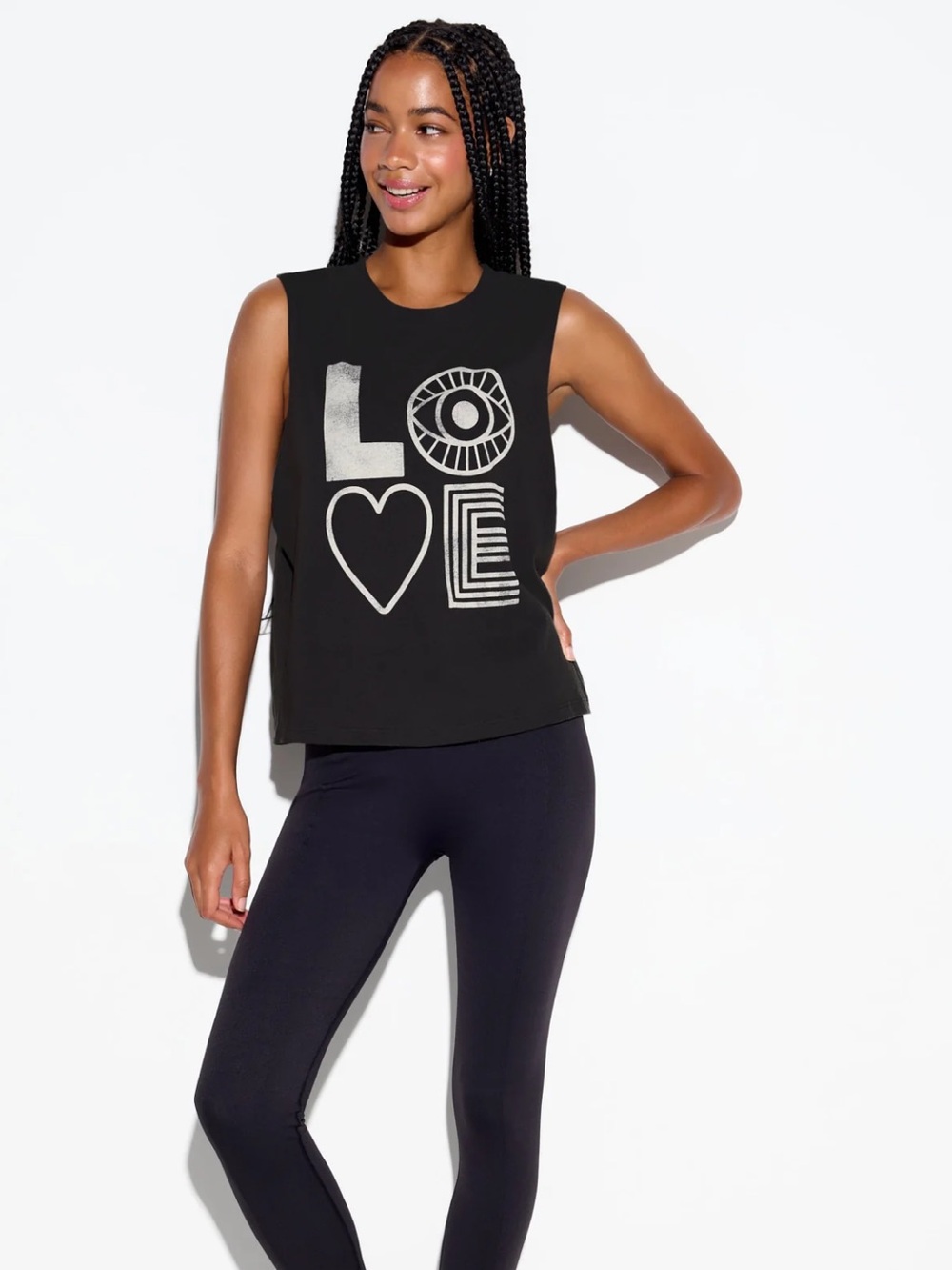 Spiritual Gangster Black 'LOVE' Graphic Tank - Picture 16 of 16
